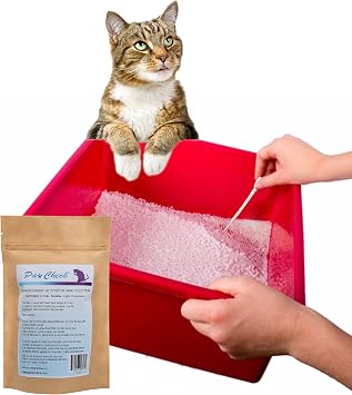 PawCheck Cat Litter for Urine Collection - Reusable and Non-Absorbent Cat Urine Collection Home Kit Intended to Monitor Cat Health