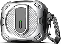 Vista 27 de RFUNGUANGO Funda para AirPod de 2ª generación con kit de limpieza, armadura protectora de carcasa dura militar con bloqueo para funda de carga