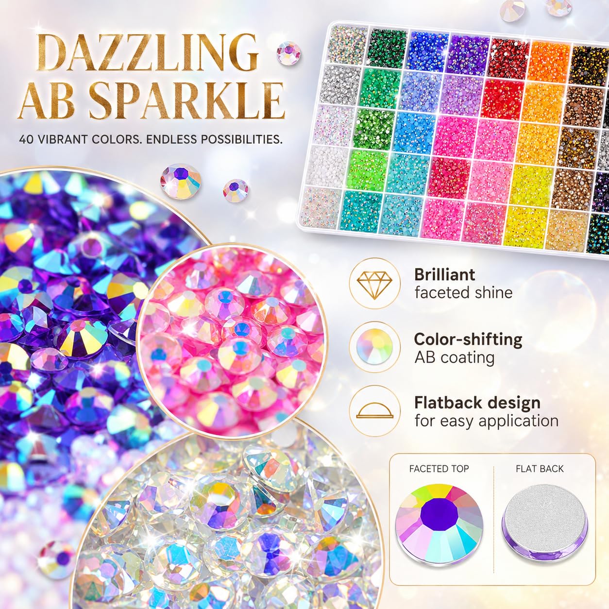 Bedazzling Kit - 40,000 Gems & Glue -3 Bedazzling Kit - 40,000 Gems & Glue -3