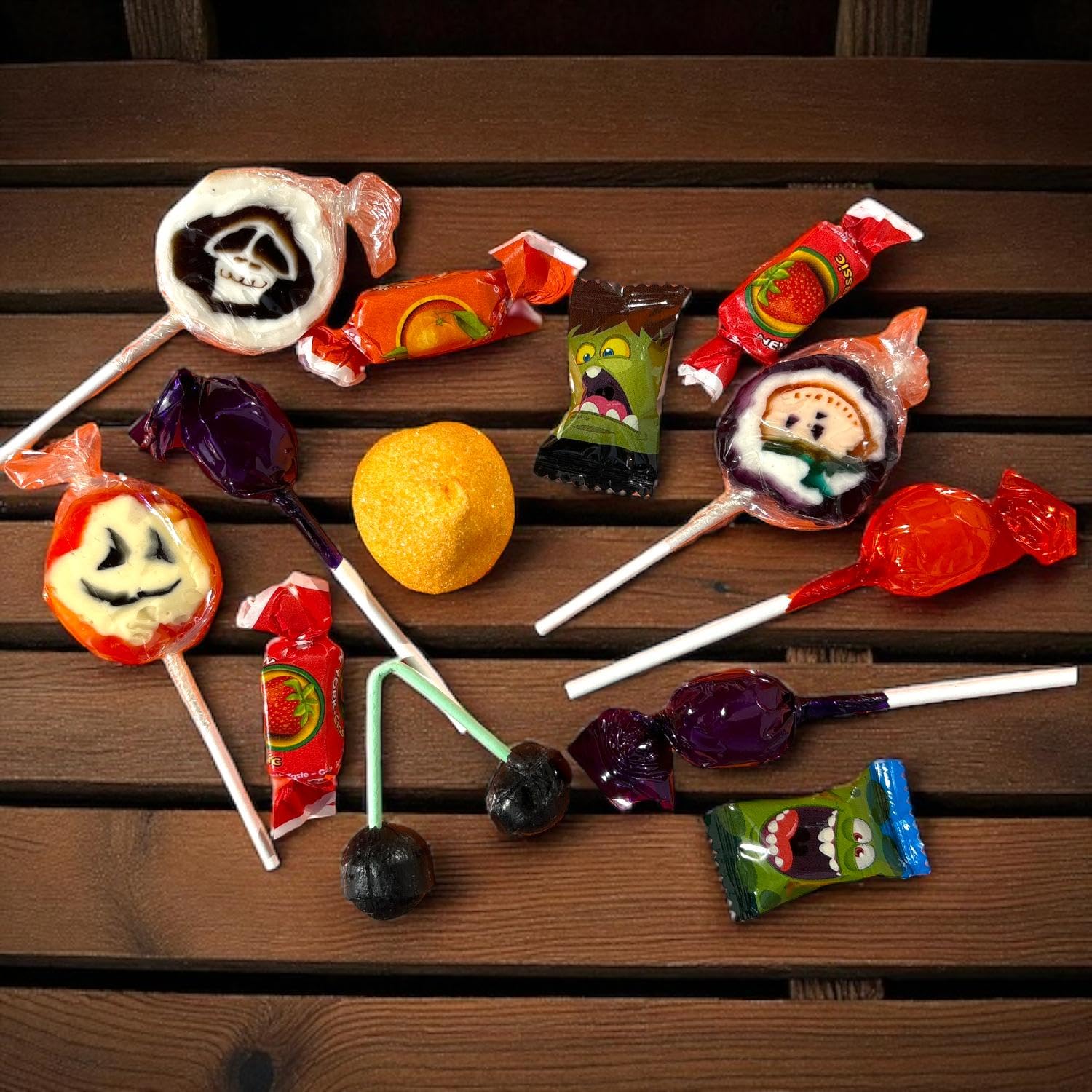 OYOY | 12x 450g Halloween Horror Süßigkeiten Mix | Große Vorratspackung Bonbons & Lollies einzeln verpackt | Perfekt für Halloween Deko Mitgebsel & Trick or Treat