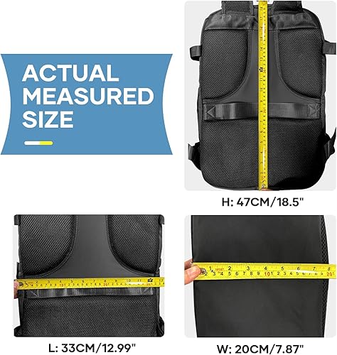 Miniatura 529 de coowoz Mochila de viaje grande para mujeres y hombres,Mochila de transporte,Mochila de senderismo impermeable para deportes al aire libre, Azul, 45