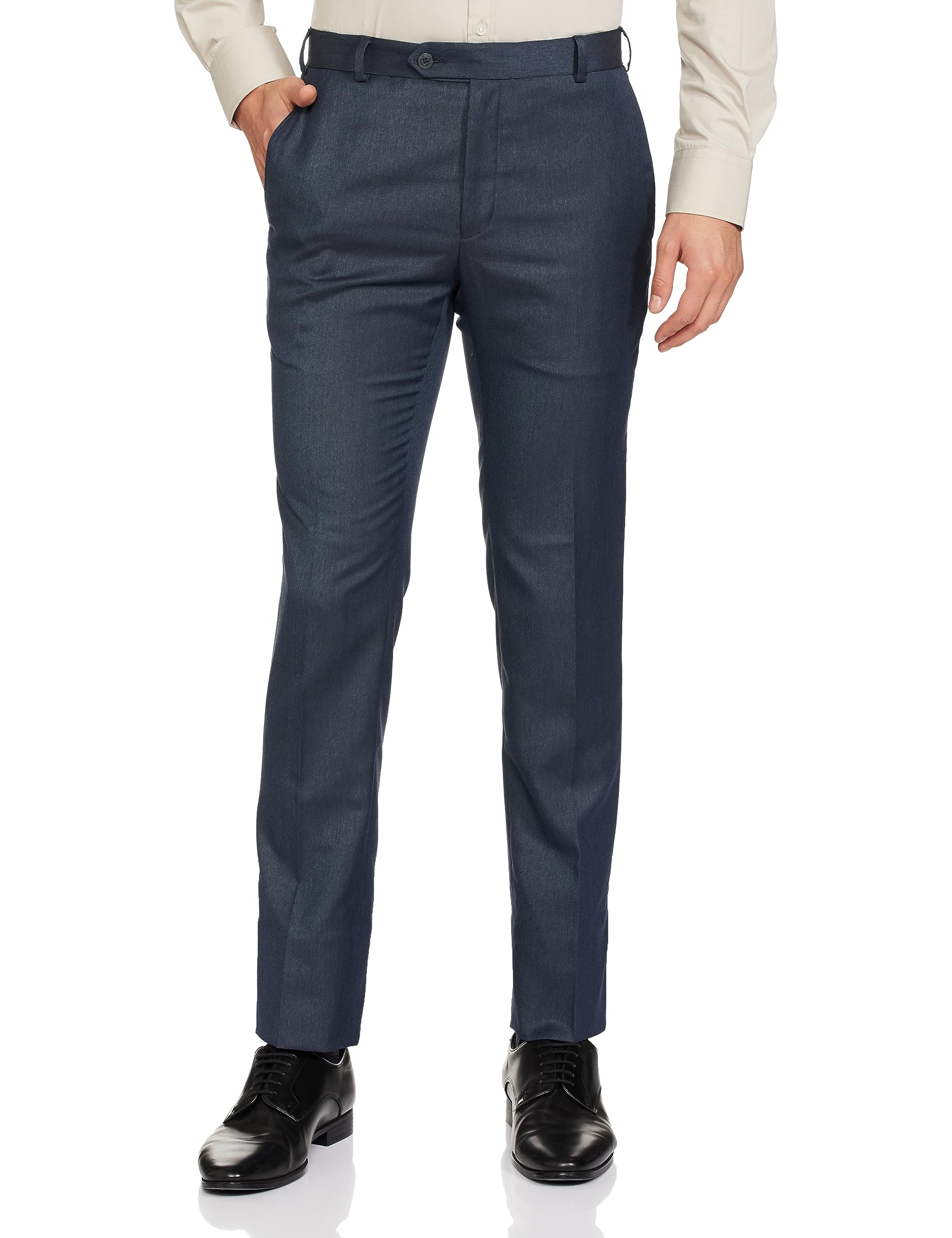raymond Men's Mid Rise Slim Pants-picture-30