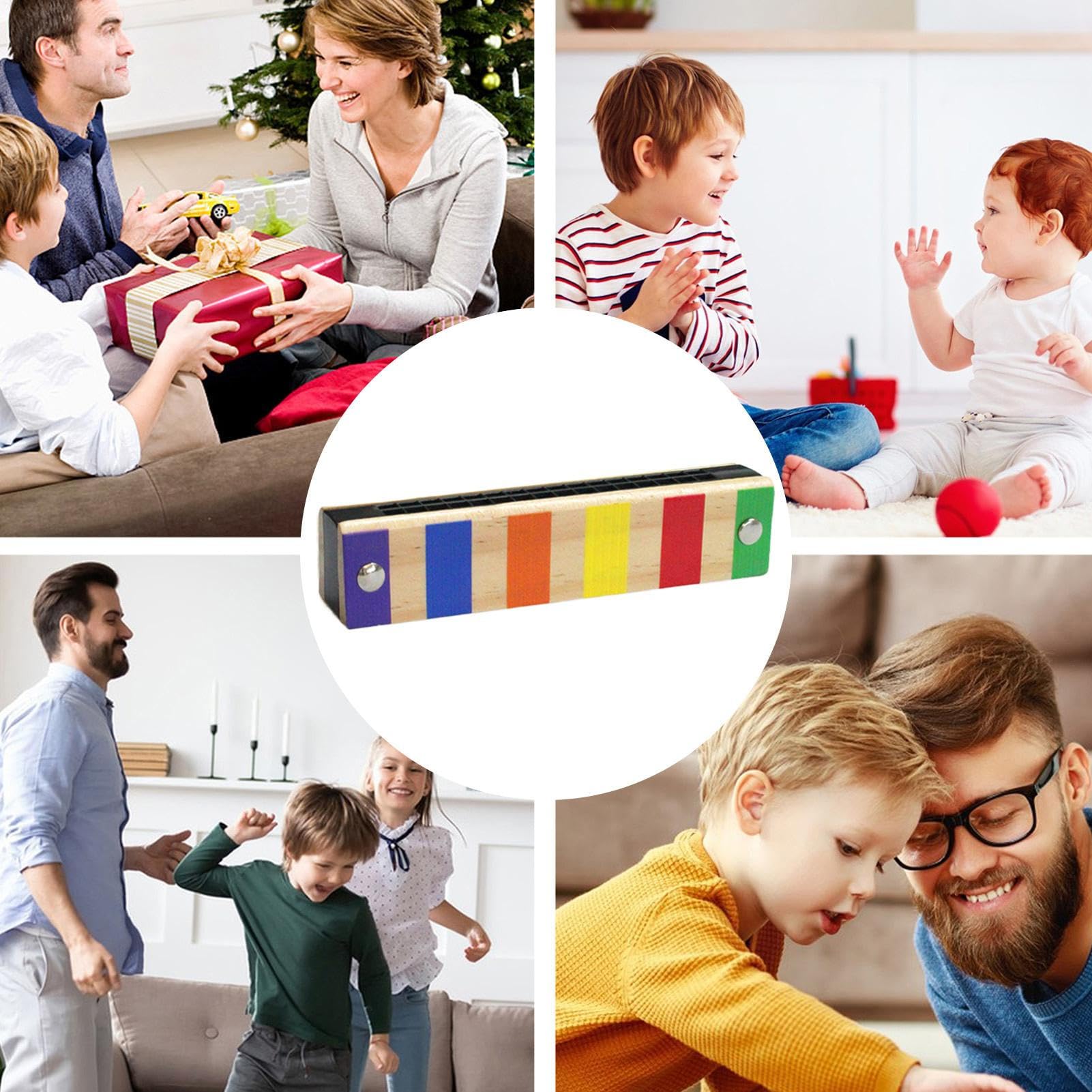 Harmonica pour , Double rangée de 16 Trous en Bois – Orgue buccal – pour l'éducation, Les fêtes d'anniversaire des , Les Vacances à partir de 3 Ans