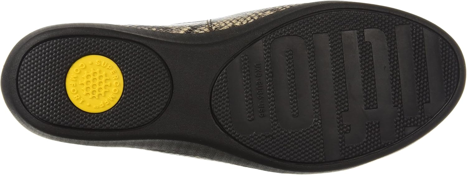 FitFlop Women's Superskate Sneaker 6 Taupe Snake