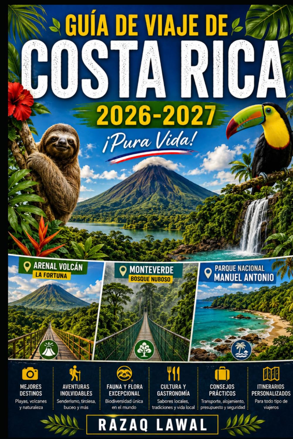 GUÍA DE VIAJE DE COSTA RICA 2026-2027: Guía para visitantes primerizos de Costa Rica. Explora el volcán Arenal y La Fortuna, descubre la Reserva del ... Manuel Antonio y visita el Parque Nacional..