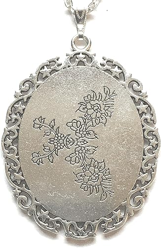 Miniatura 2 de Santa Muerte Cameo Charm - Buscador de Almas Perdidas!, Plata, No es una piedra preciosa