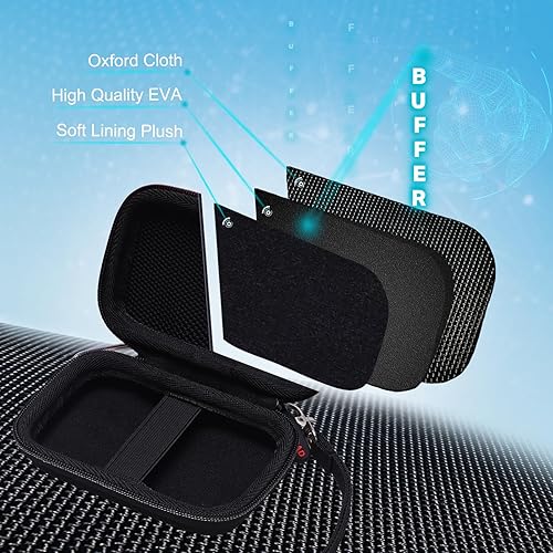 Miniatura 5 de XANAD Funda rígida para Samsung T7 T9  T7 Shield  T7 Touch 250GB 500GB 1TB 2TB 4TB State Drive, color negro