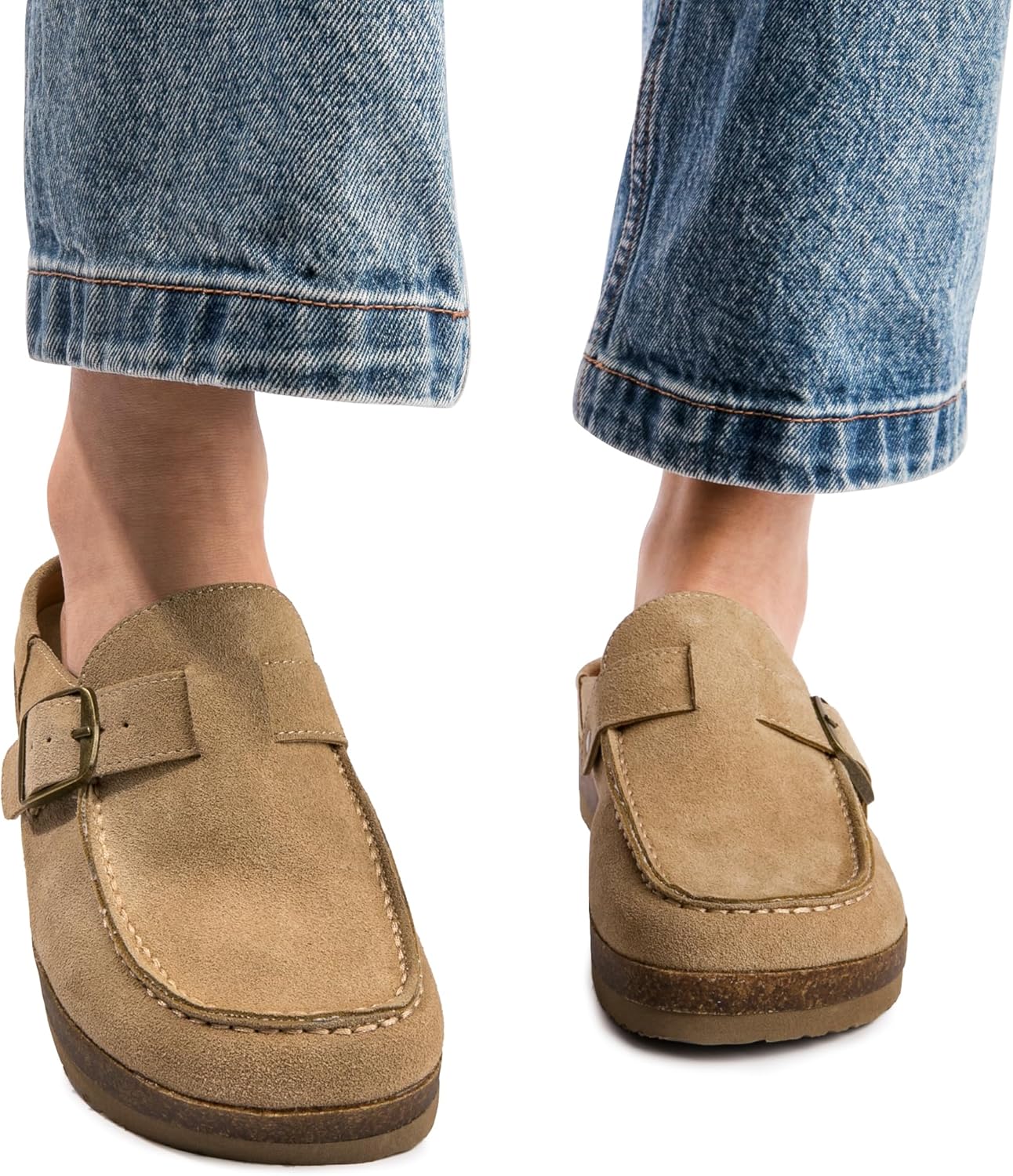 Premium Eco-Leather Women's Clogs - Slip-Resistant Non-Skid Sole, Plush Memory Foam Insole, Lightweight & Comfortable, Versatile for Work, Casual, or Outdoor Occasions - Image 2