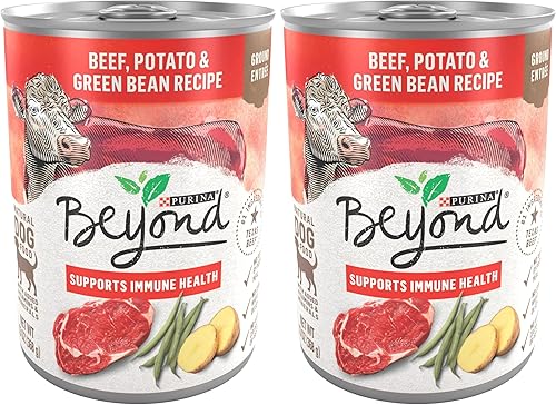 Miniatura 12 de Purina Beyond - Alimento húmedo para perros de carne de res, papa y judías verdes, sin granos, paté natural con vitaminas y minerales añadidos, (12)