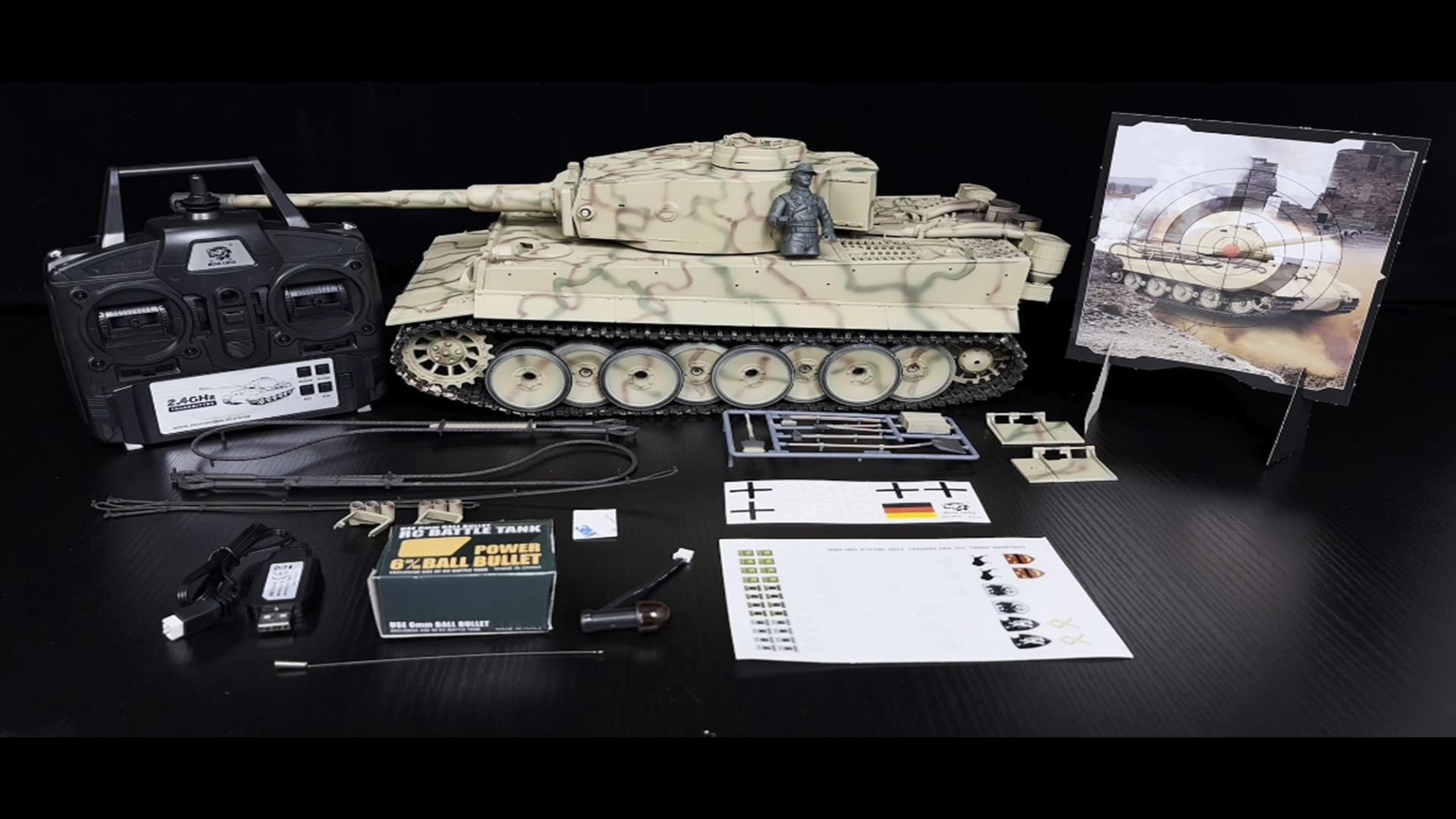 Amazon.co.jp: ラジコン 戦車 ドイツのティーガーI重戦車迷彩塗装及び