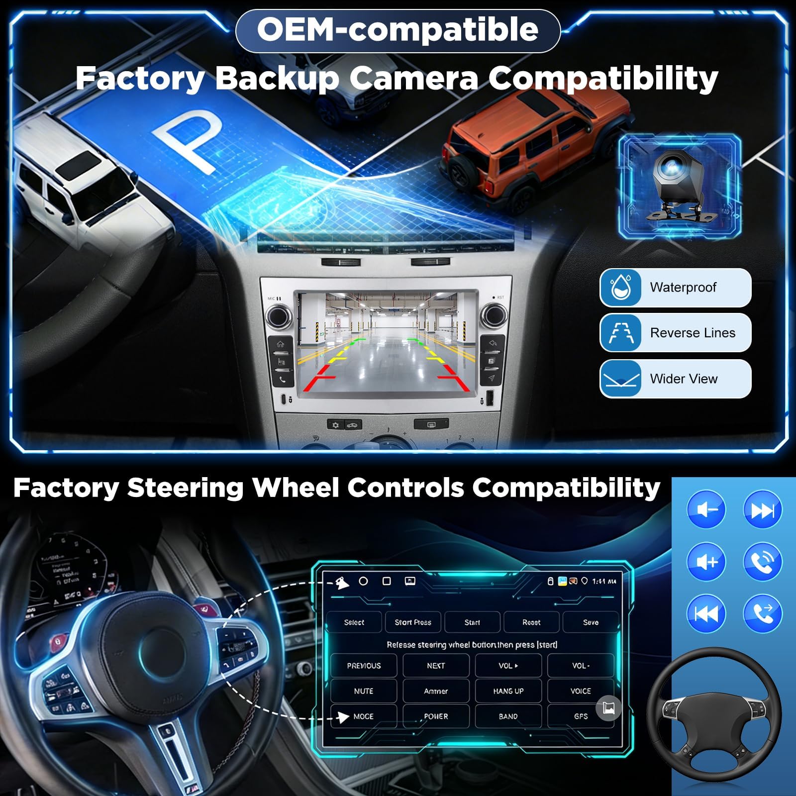 [4+64G] Radio Android para Opel Corsa Astra Zafira Meriva Vivaro Combo Tigra TwinTop: 7 Pulgadas Pantalla Táctil IPS con Carplay y Android Auto, 5G/WiFi, GPS, BT 5.0 + Cámara de Marcha Atrás