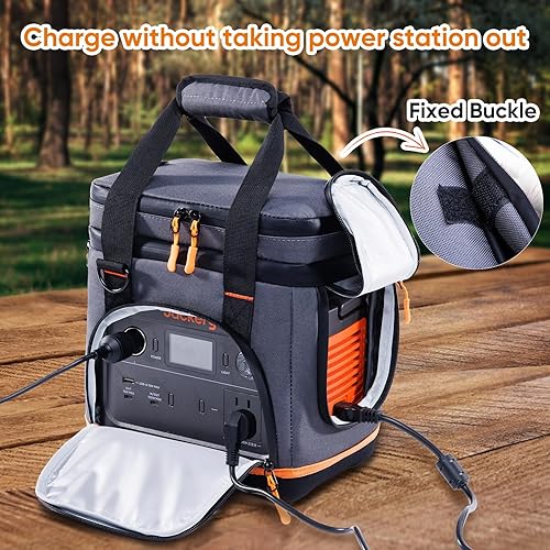 Miniatura 5 de Estuche de transporte de viaje de doble capa para Jackery Explorer 300240160  Bolsa de almacenamiento portátil para central eléctrica con parte