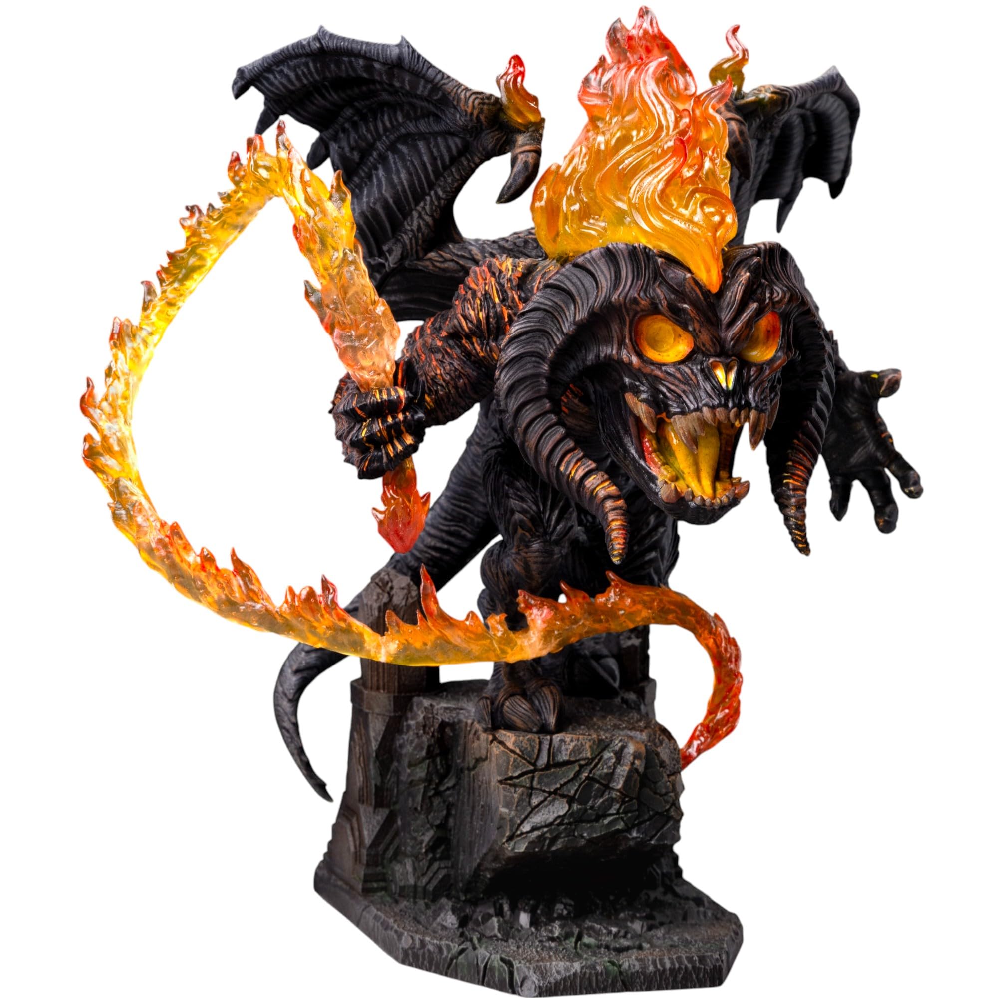 Iron Studios Statua da collezione Balrog Il Signore degli Anelli Minico Polystone Resina 17,3 cm