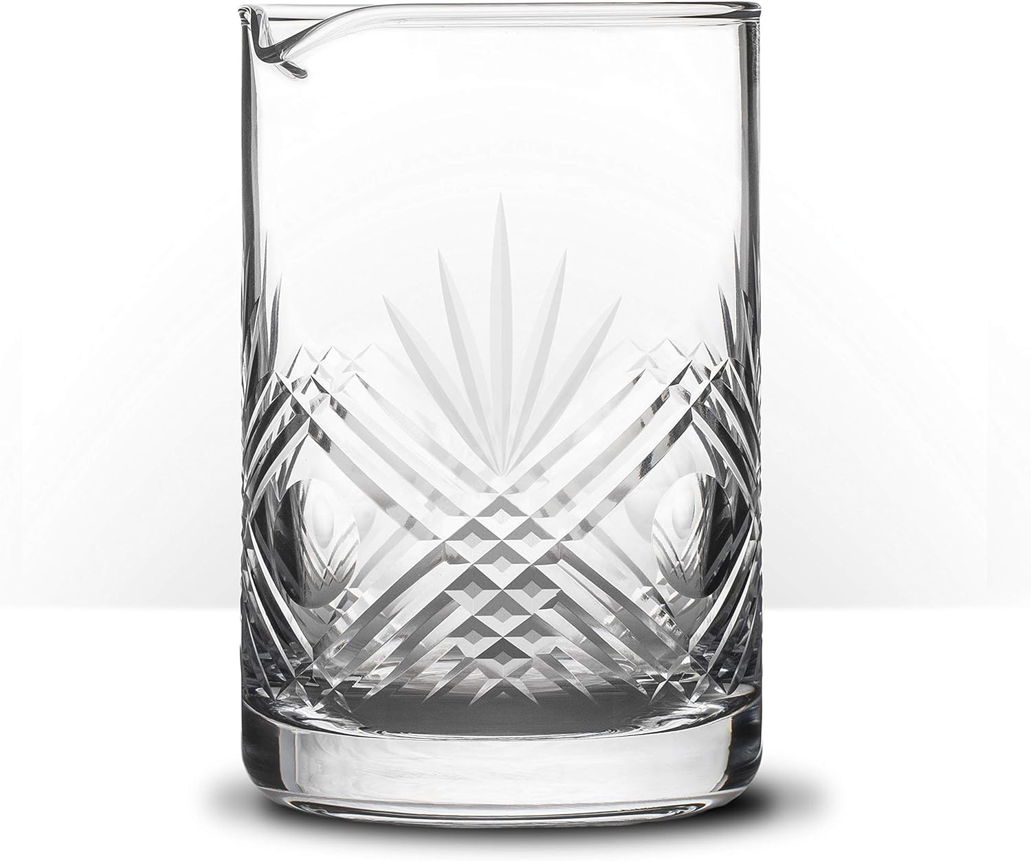 Piña Barware Seamless Hand Cut Mixing Glass - 550mL / 18oz - Professional Bartending Commercial Glassware