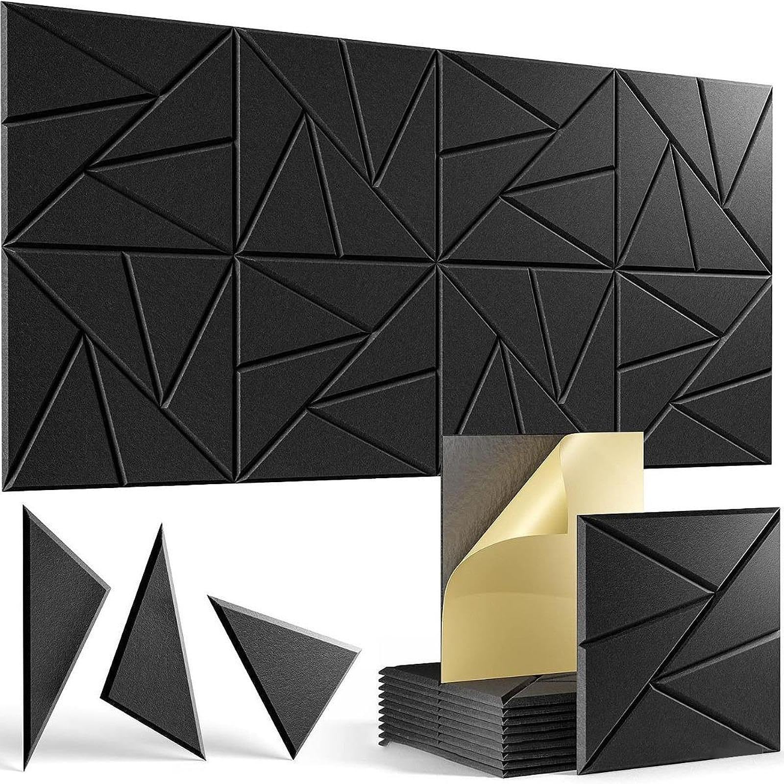 8 Paneles Acústicos Insonorizados, Paneles de Pared Acústicos Decorativos, Sonido.