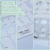 Vista 3 de Mr. Pen - Plantilla de dibujo geométrico, plantilla de plástico, plantillas de forma, plantillas geométricas