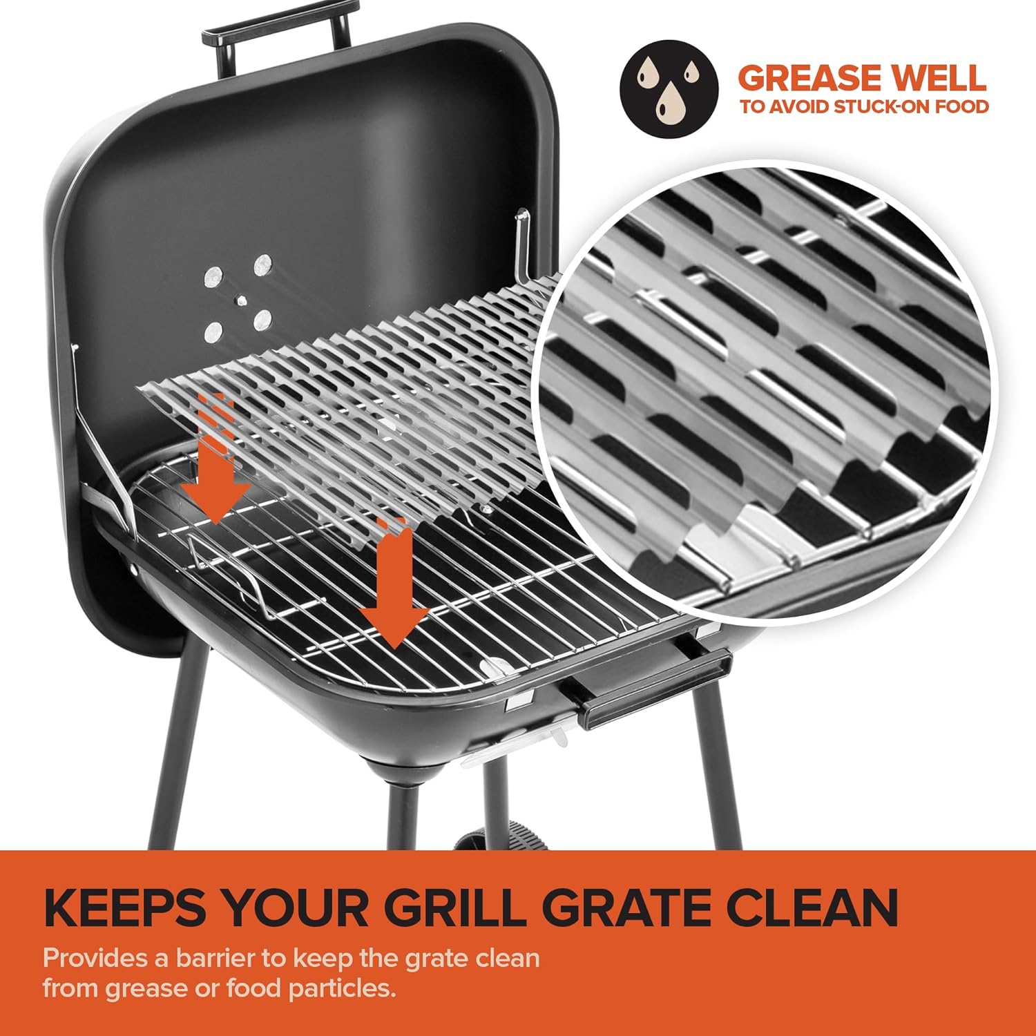 Stock Your Home Aluminum Grill Grate Liners 12 x 20 Inch (240 Pack), No Mess Foil Disposable Grill Toppers for Charcoal BBQs and Outdoor Grilling