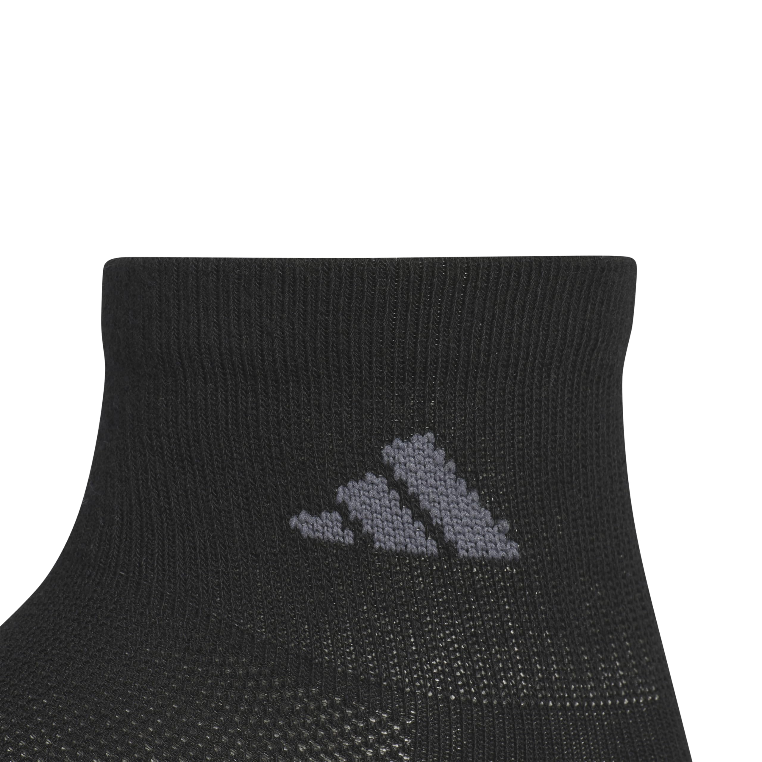 adidas Męskie skarpety treningowe na cały dzień, do uprawiania sportu nad kostką, z ukierunkowaną amortyzacją do biegania (3 pary), czarny/szary onyks/szary nocny, L