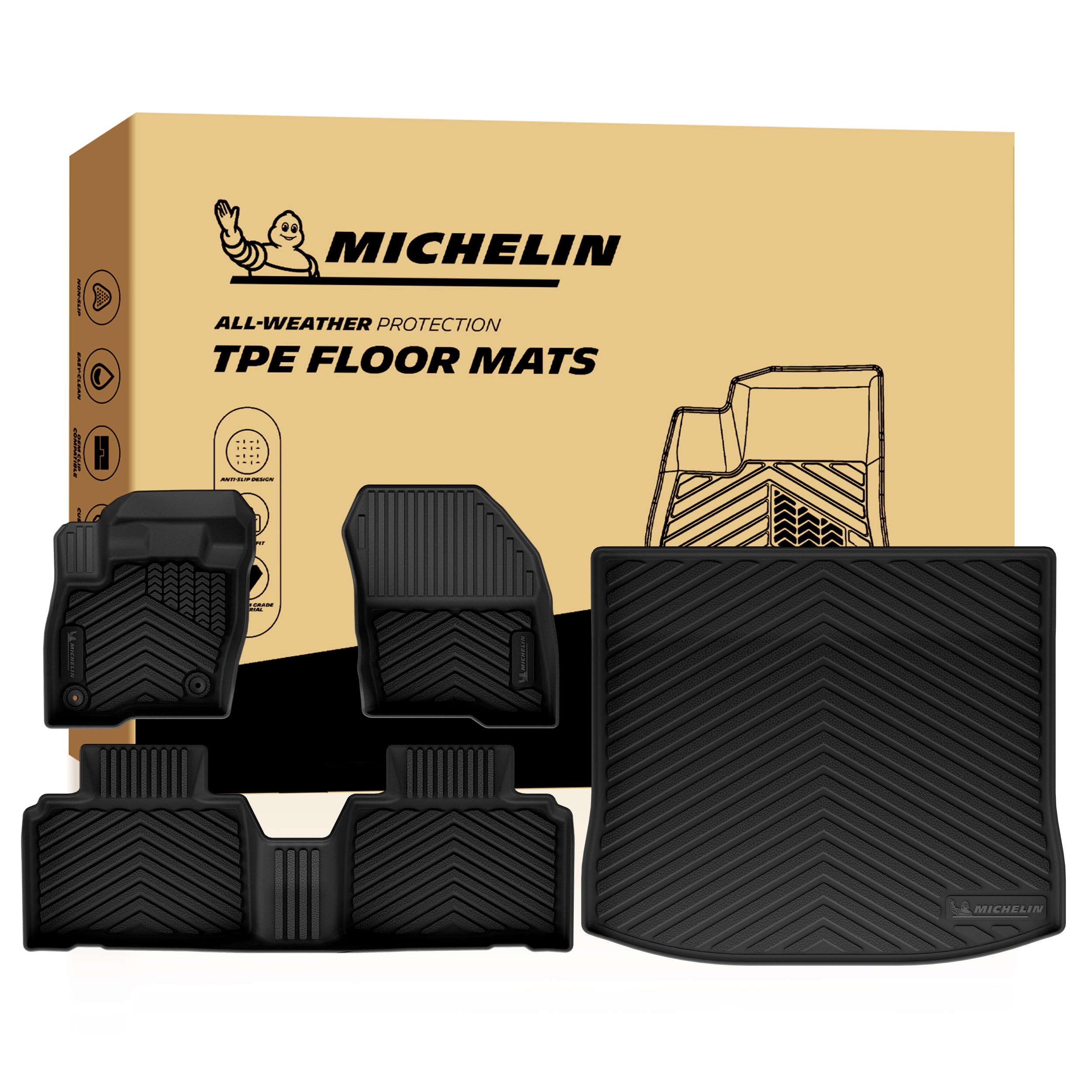 Michelin Vehicle Mats for 2015-2024 Ford Edge (4 Piece)