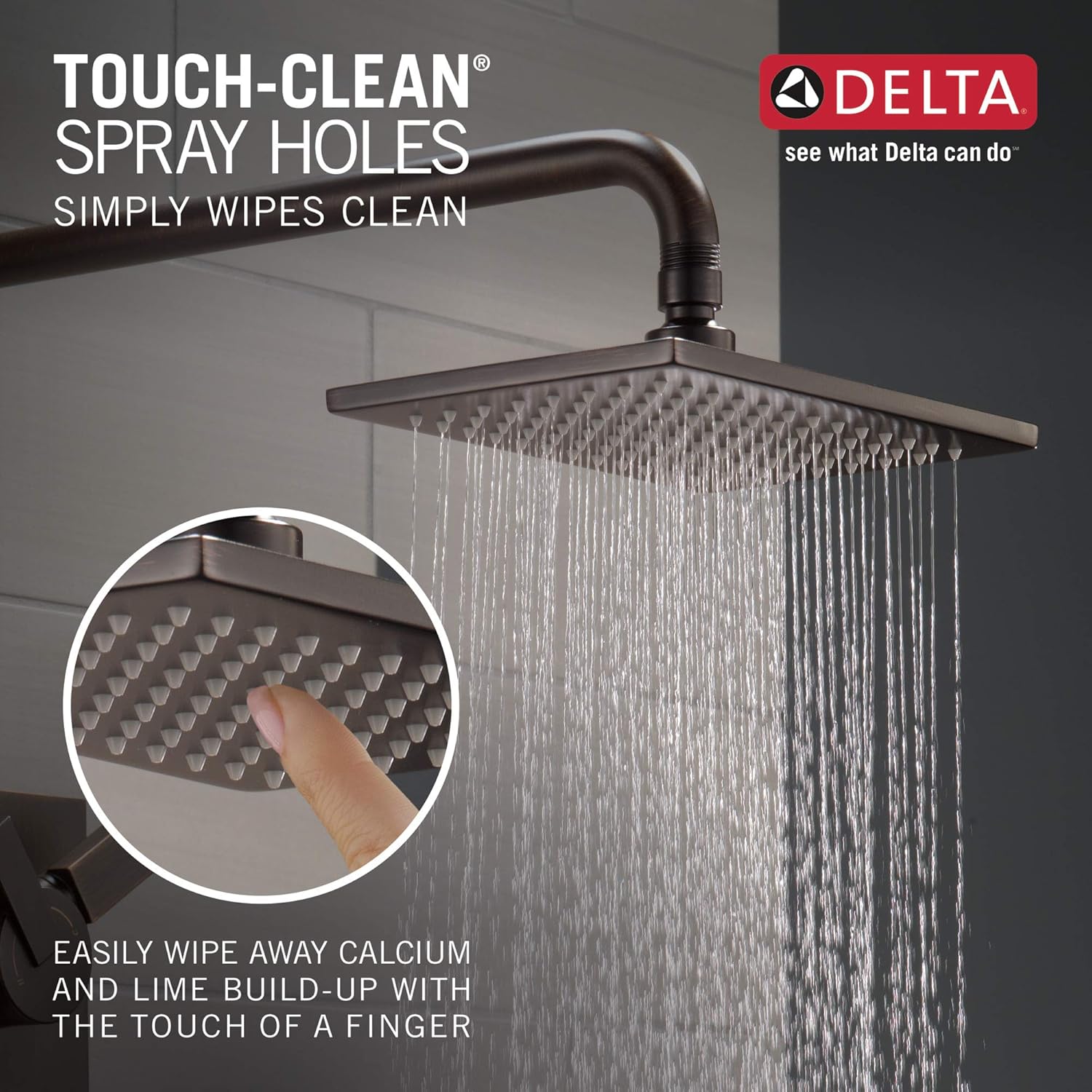 Crazy Clearance Delta Faucet Vero 14 Series Single-Function Tub and Shower Trim Kit with Single-Spray Touch-Clean Rain Shower Head, Venetian Bronze, 2.0 GPM Water Flow, T14253-RB-WE (Valve Not Included)