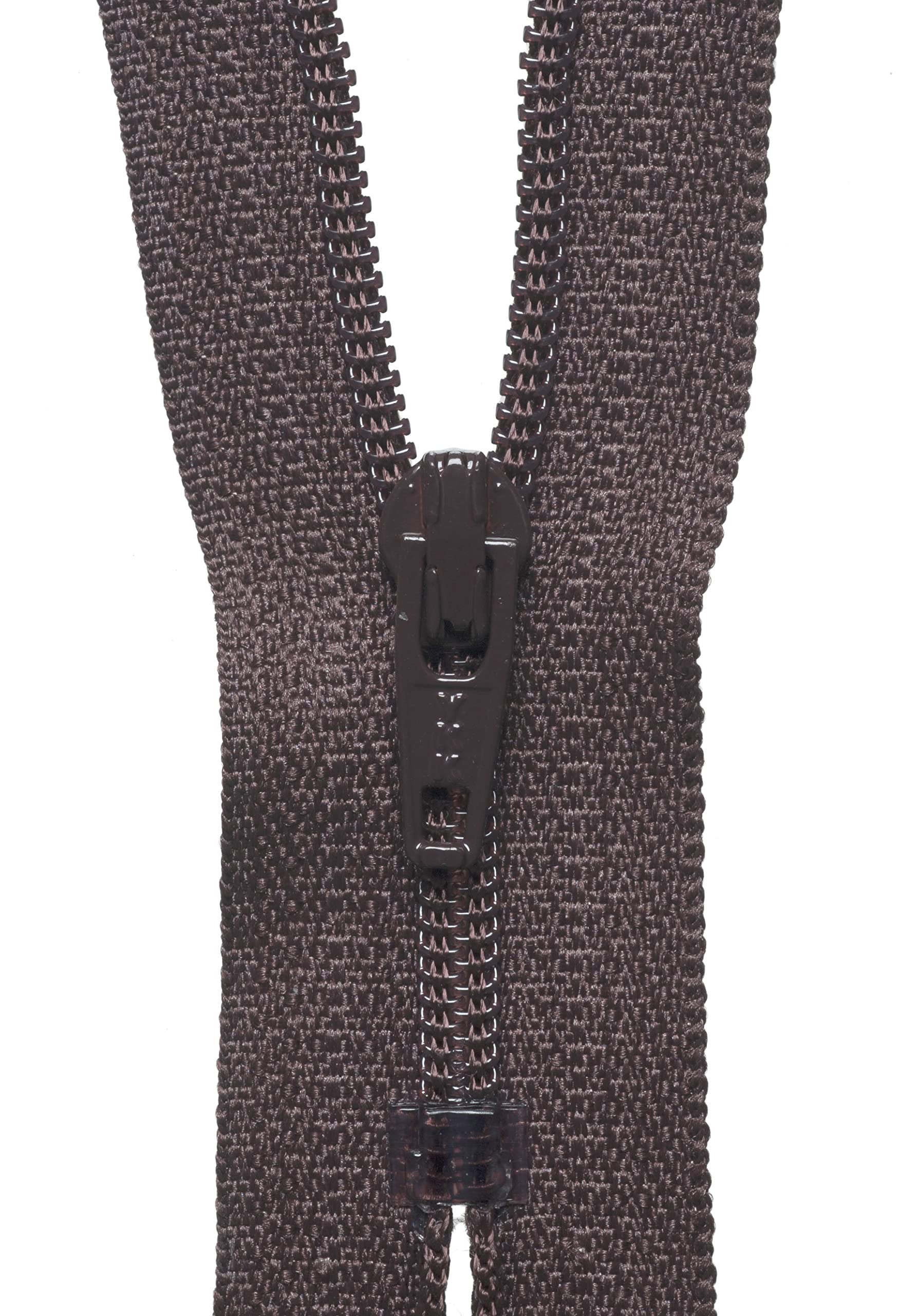 YKK Coil Zip, No. 570 Brown, 18 cm Length