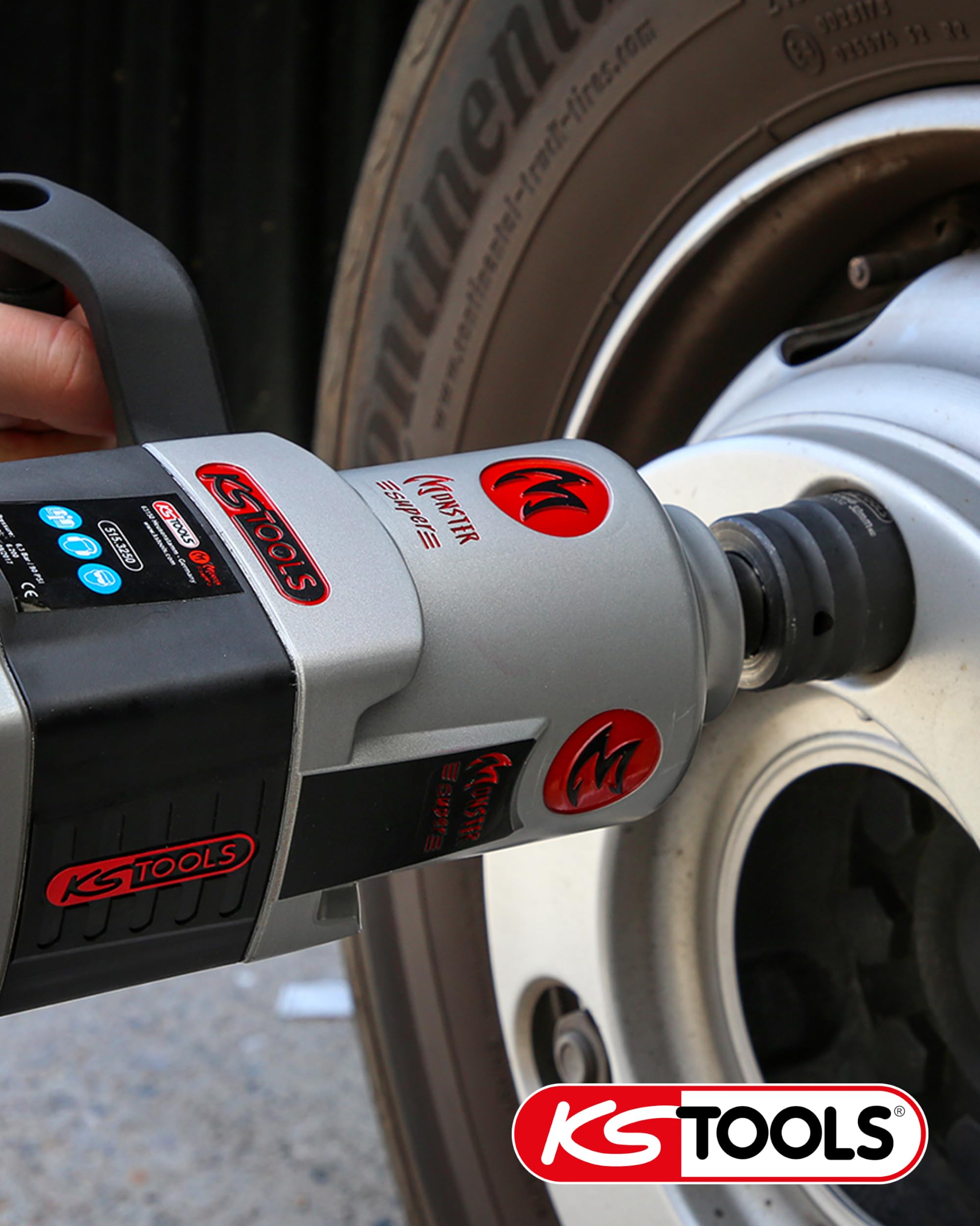 KS Tools 515.3270 1" Avvitatore ad impulsi pneumatico superMONSTER ad alte prestazioni 3405 Nm