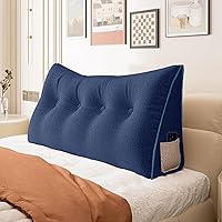 Vista 26 de Almohada de cuña acolchada de 14 libras para cabecero posicionador corporal soporte para la espalda almohada triangular para cabecero para dormir
