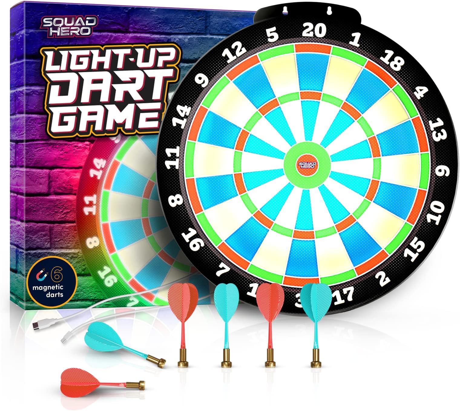 Light-Up Dart Board Set