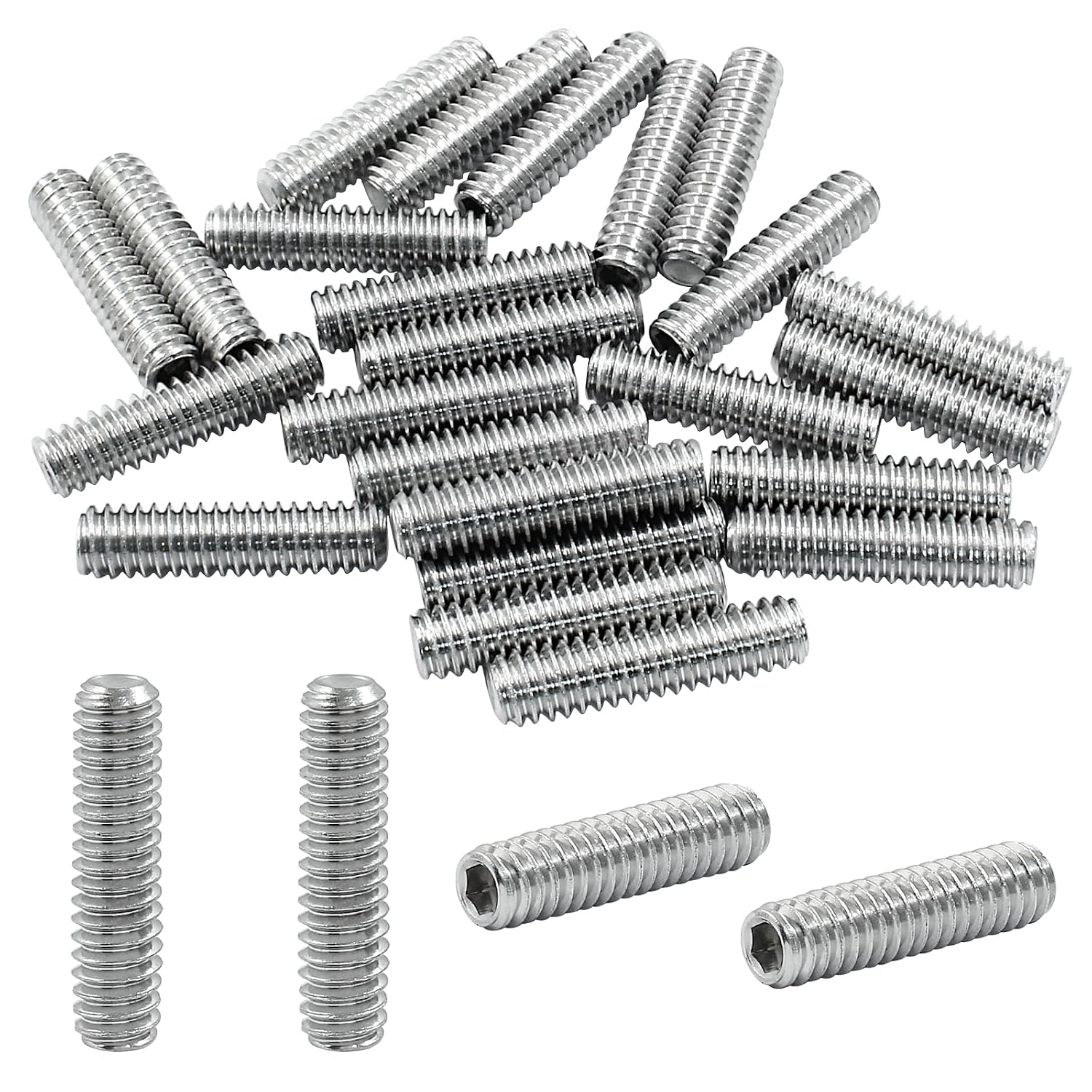 1/4-20 x 1 inch Hexagon Socket Set Screws, 25 Pcs