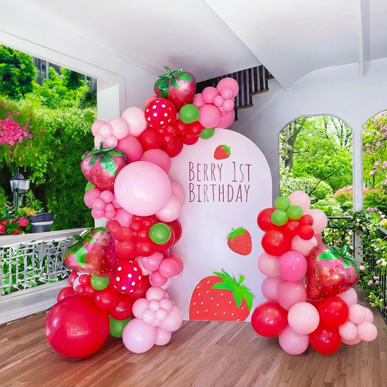 Amazon.com: 120pcs Strawberry Balloon Arch Garland Kit,with Red