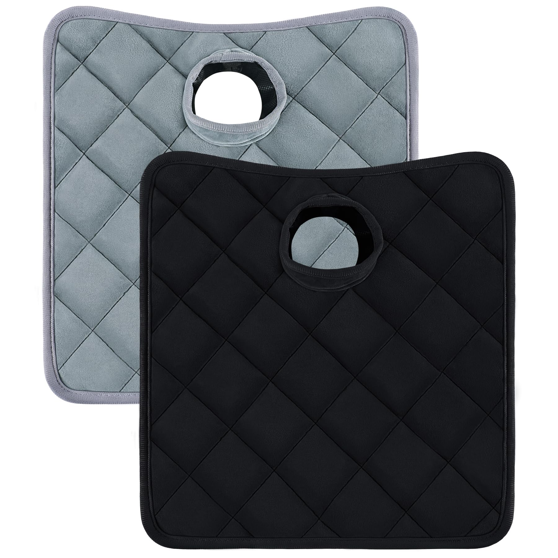 2PCS Waterproof Baby Car Seat Protector for Potty Training (Grey&Black)