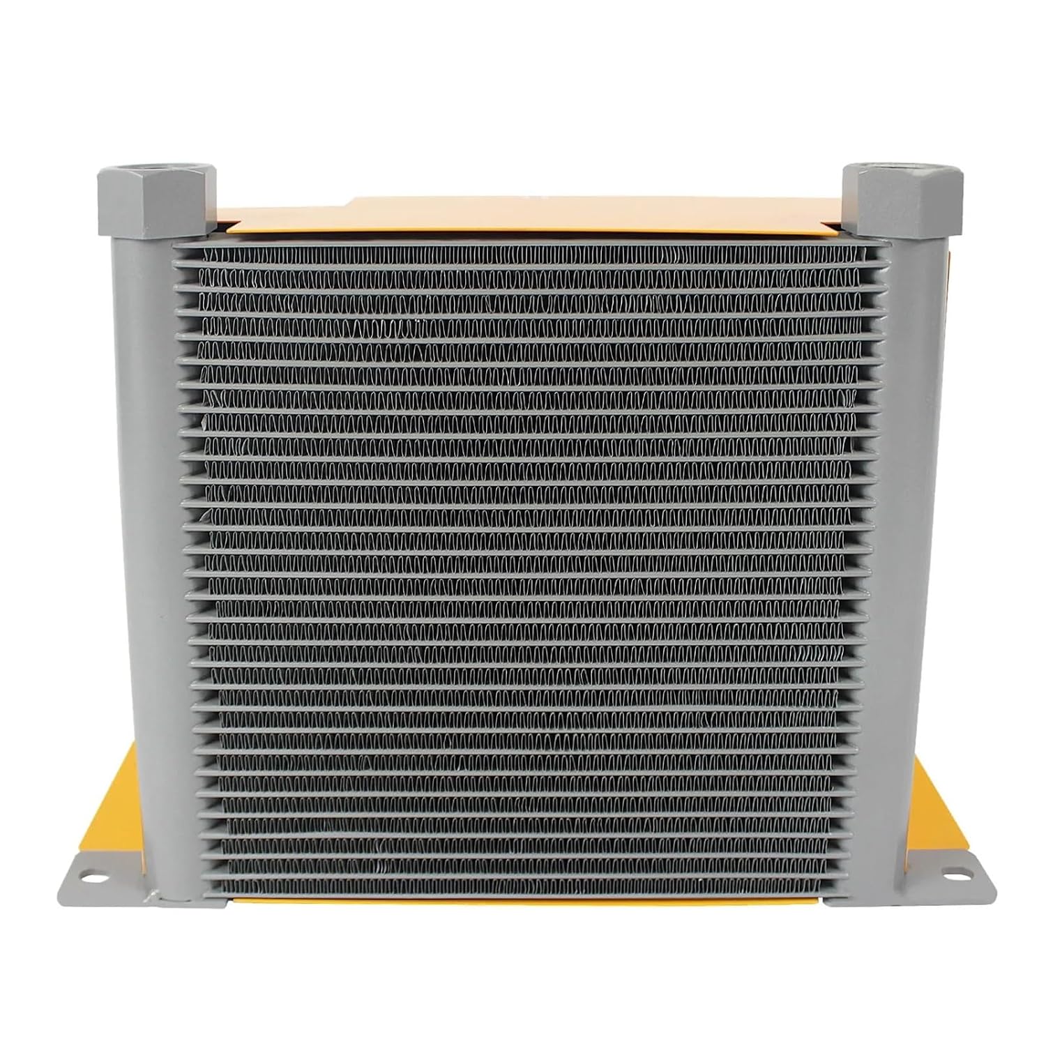 AJ1012T-CA 100L/min Flow Radiator Oil Cooling Heat Exchanger Radiator, Oil Cooler Plate Pin Heat Exchanger Hydraulics Efficient Shock Absorption(DC24V)