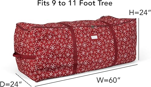 Miniatura 2 de Covermates Keepsakes - Bolsa para árbol de Navidad, protección superior, correas de cincha, se adapta a árboles de hasta 9 a 11 pies, almacenamiento