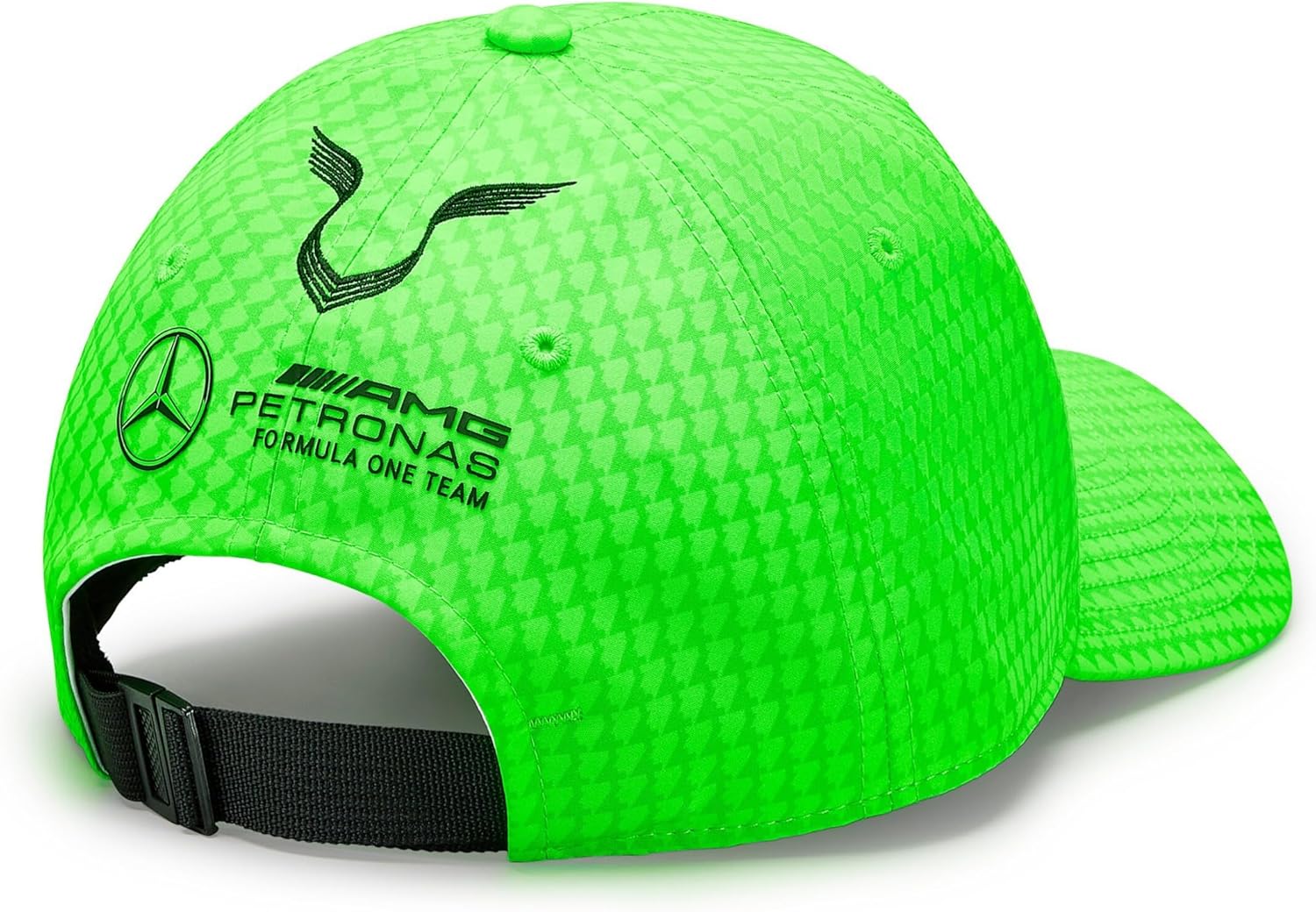 Mercedes AMG Petronas Formula One Team - 2023 Lewis Hamilton Driver Hat - Neon Green - Unisex - Size: One size