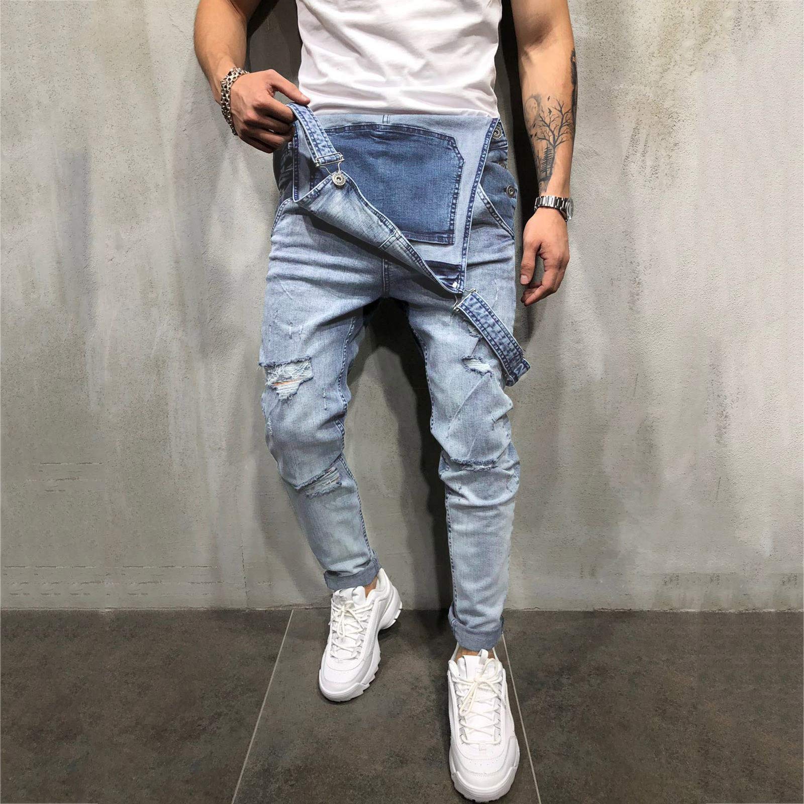 Pantalones de trabajo para hombre, overol de cintura elástica, pantalones de descanso, pantalones cargo para hombre, overol holgado para exteriores, pantalones de trabajo, chinos, ajuste regular