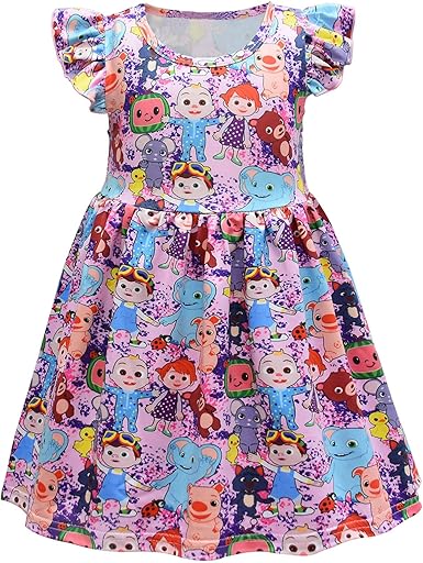 Amazon Com Vestido De Nina De Bebe Jogger Ninas Co Co Melon Ropa Ninas De Dibujos Animados Vestido Milksilk Classic 5t Rosa Rebel Fun Clothing