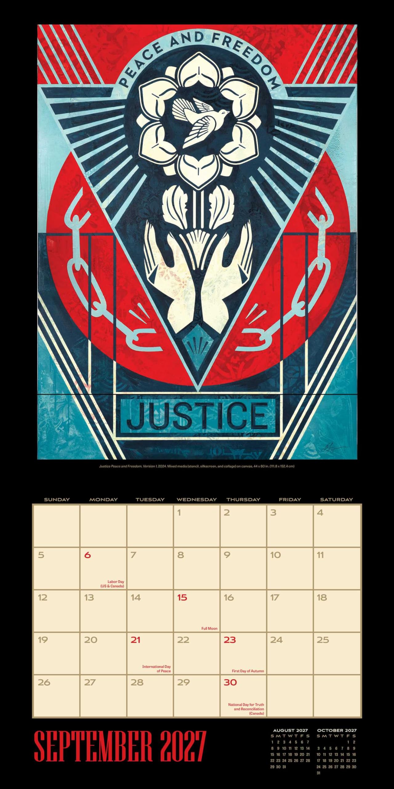 Shepard Fairey 2027 Wall Calendar