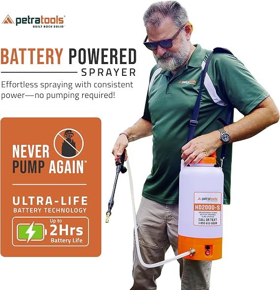 PetraTools HD4000 Backpack Sprayer and HD2000-S 2 Gallon Sprayer