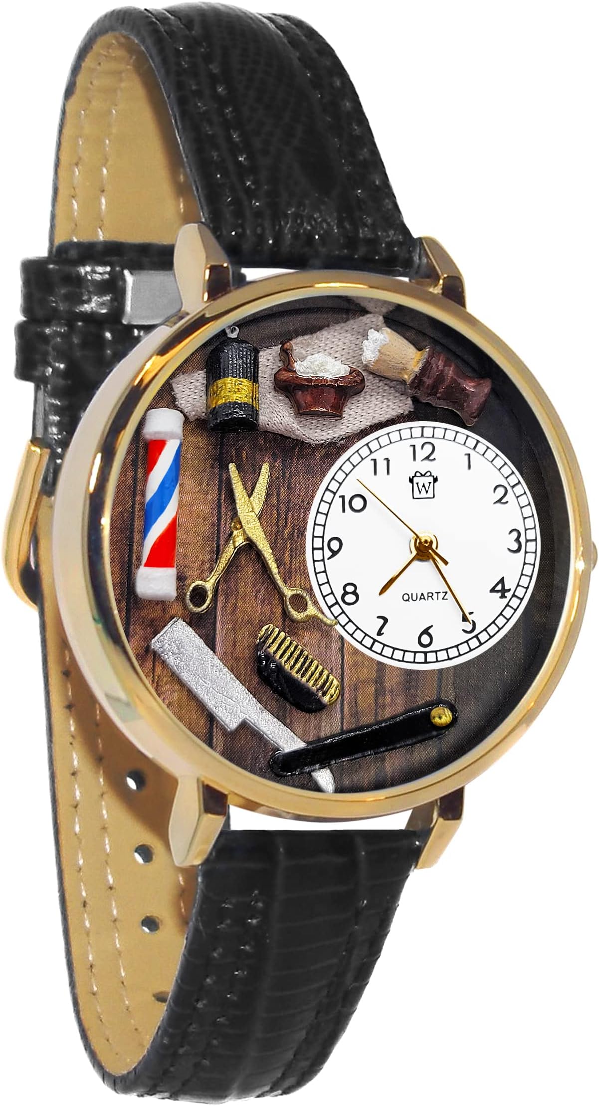 Whimsical Gifts Barber 3D Watch | Handmade in USA | Unique Fun Novelty