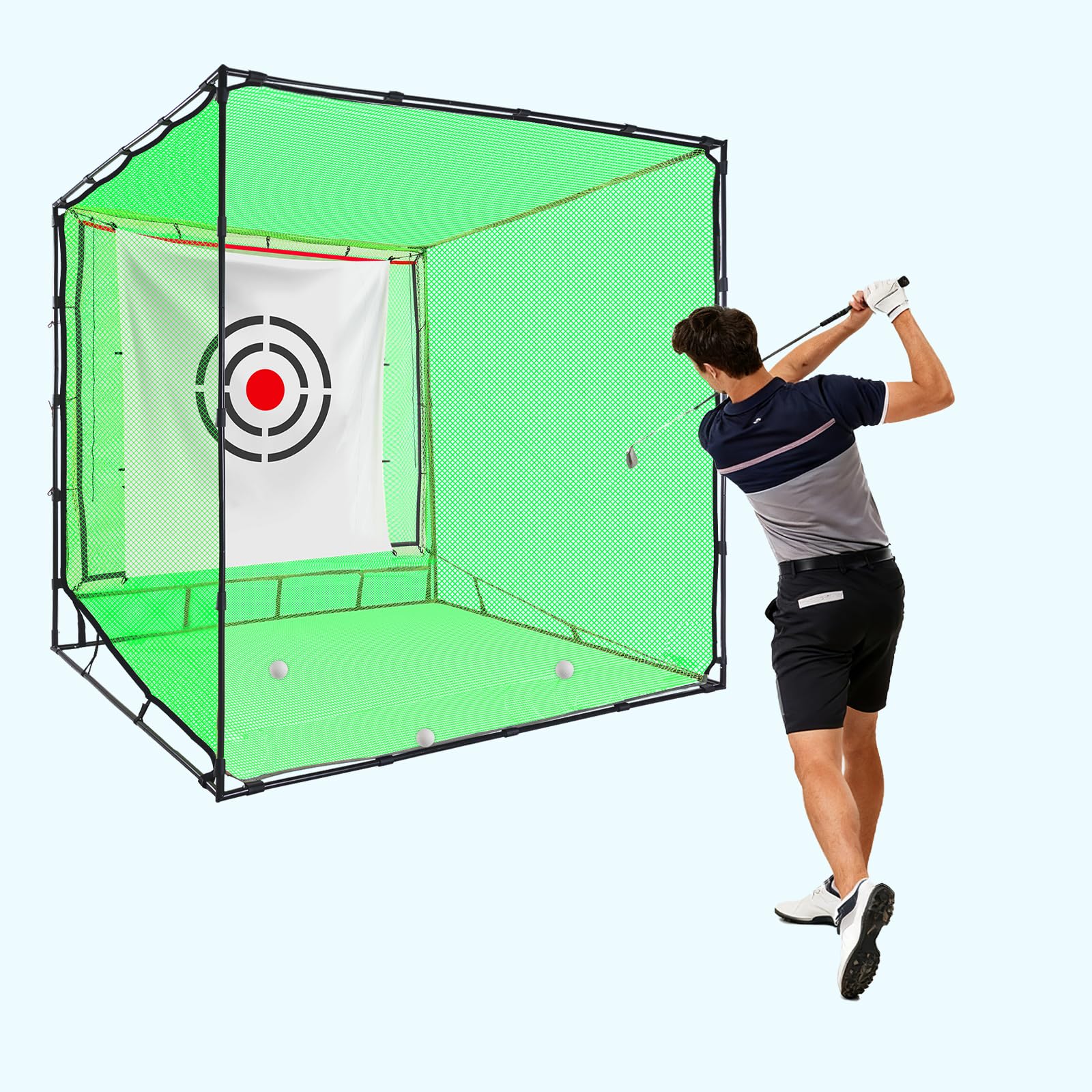 KAIDIDA Golf Practice Nets: Golf Driving Hitting Impact Cage Nets for Garden Backyard