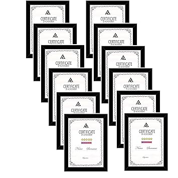 AG Crafts A4 Picture Photo & Document Frames -0012 (Black, 13.75