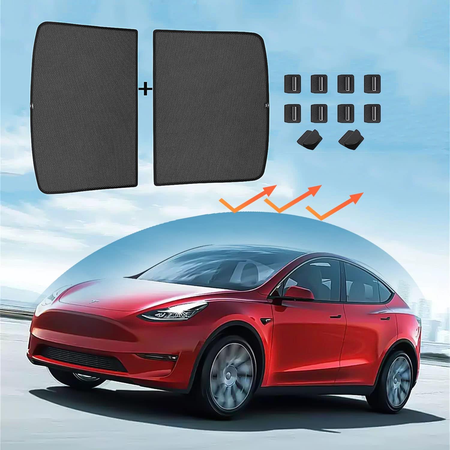 Tesla Model Y Sunshade Roof Windows Shade Reject UV/Heat