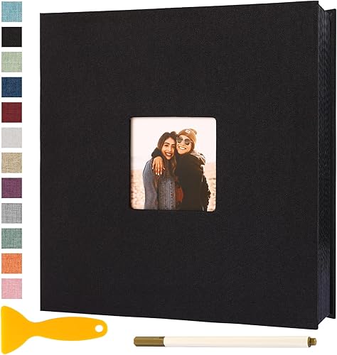 Miniatura 1 de Álbum de fotos autoadhesivas, álbumes de recortes, álbumes de fotos magnéticos para fotos de 4 x 6, 5 x 7, 8 x 10 pulgadas, libros con páginas