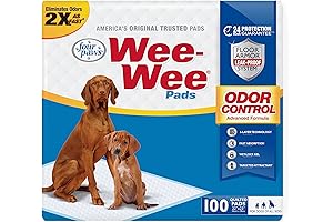 Four Paws Wee Wee Odor Control Advanced Formula Pee Pads for Dogs of All Sizes