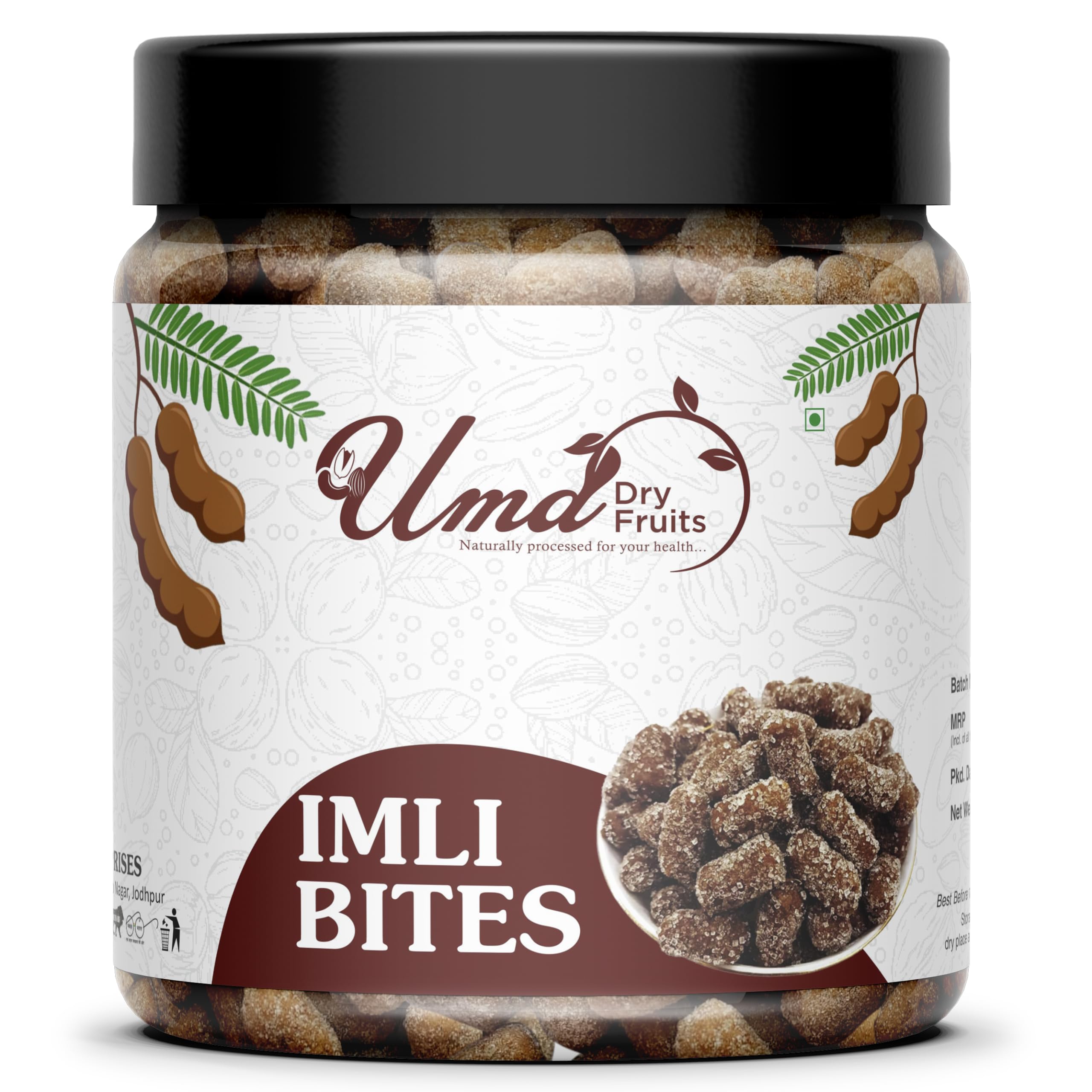 Uma Dry Fruits Emly Bites Candy | Tamarind Emly gatagat | Khatta Meetha Chulbuli Imli [Jar Pack] (1 Kg) (B0CZT4W869) Amazon Price History, Amazon Price Tracker