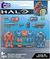 Vista 5 de Mega Bloks HKT16 - Figuras de acción de compromiso decisivo para el clima infinito