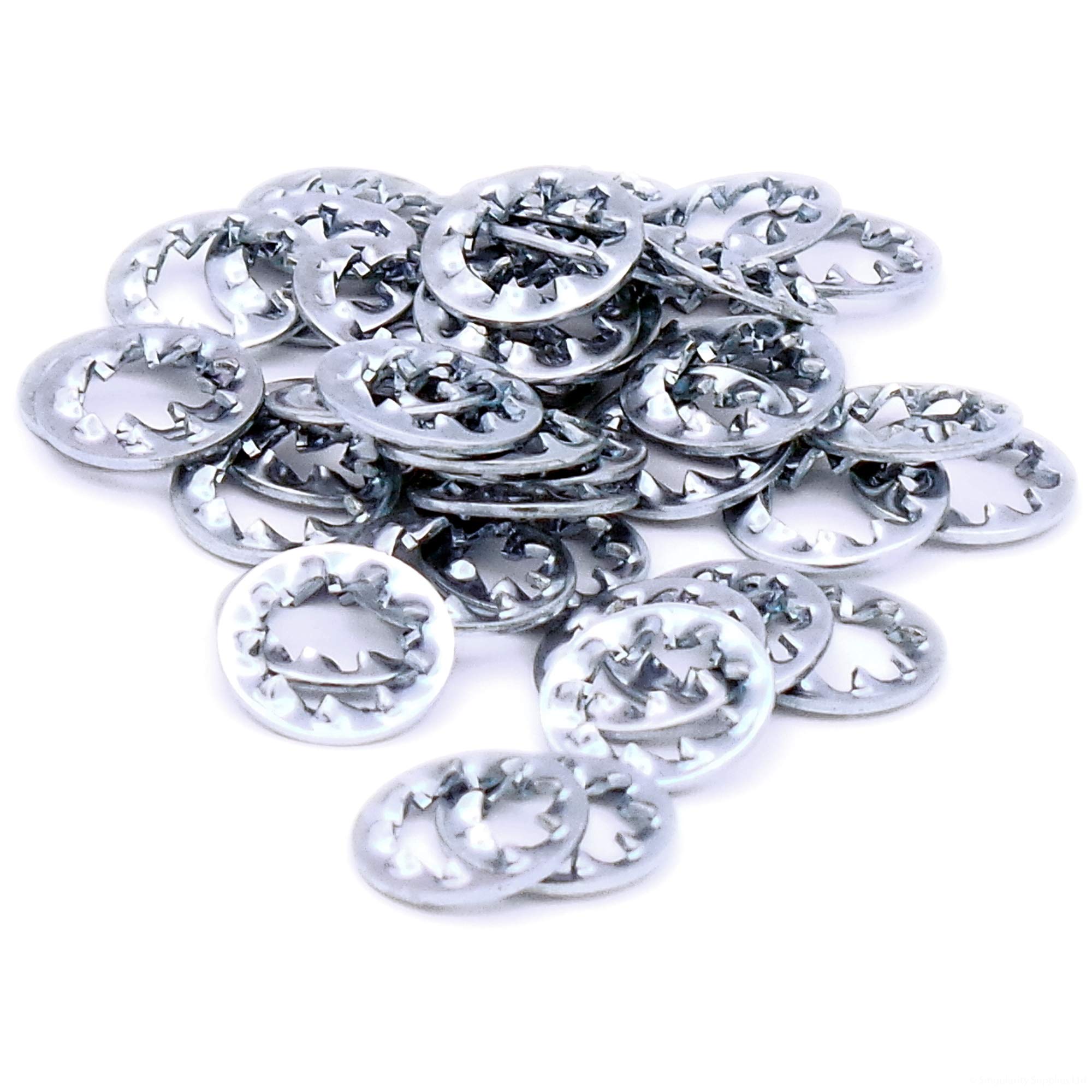 Singularity Supplies Silver M6 (6Mm) Shakeproof Washer (Internal) - Steel (Pack Of 40)
