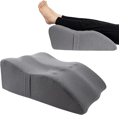 Almohada de elevación de piernas con espuma viscoelástica suave, almohada de cuña para leer, descansar, cirugía, alivia la espalda, hinchazón,