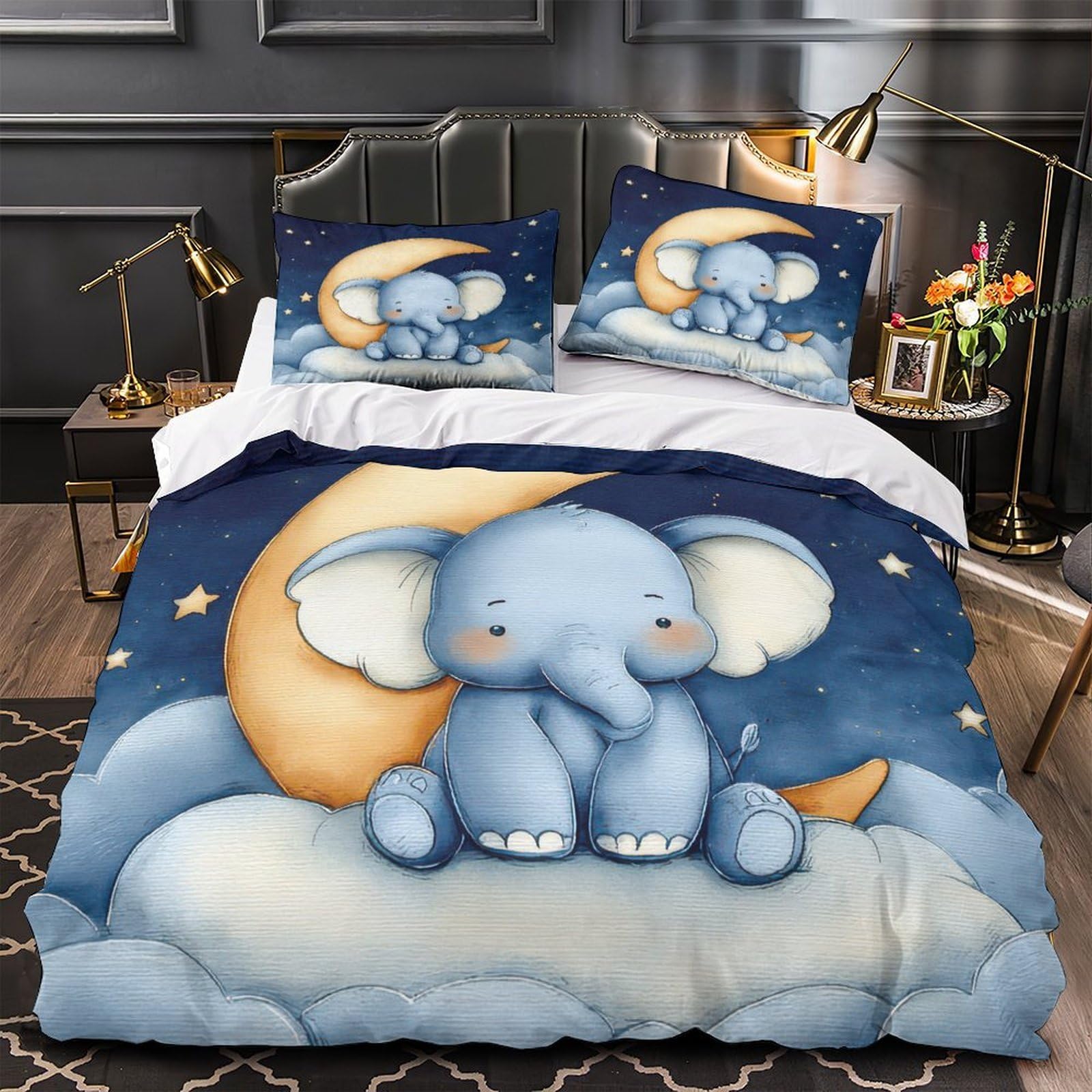 Housse de couette Chihuahua 200x200 avec taies parure lit imprimé 3D