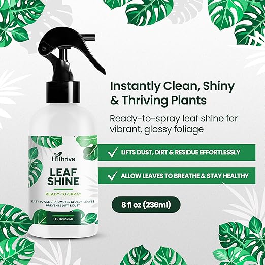 HiThrive Spray Brillantina para Hojas 8oz para Plantas de Interior miniatura 2